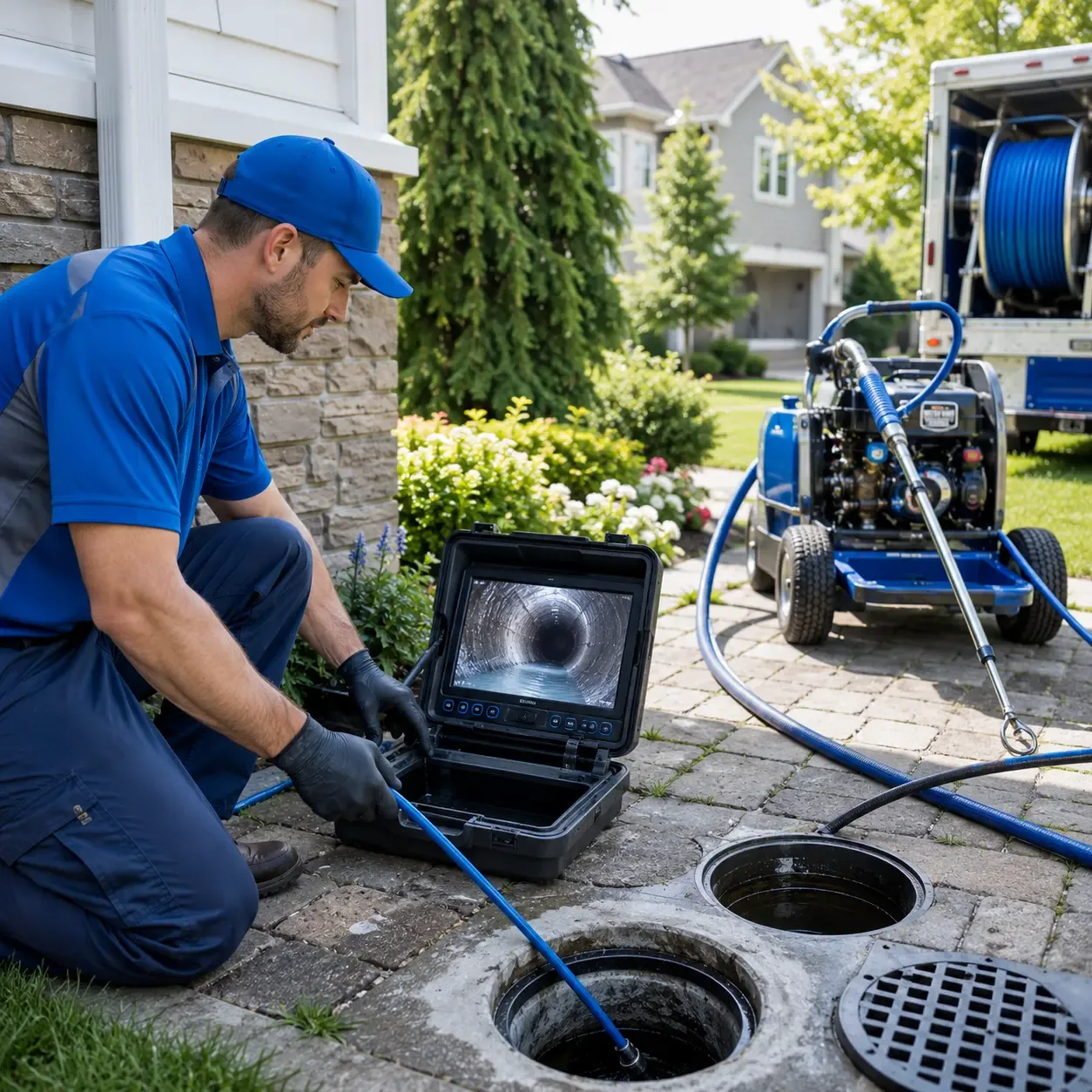 Outdoor drain cleaning professionals serving Maple Hill, KS